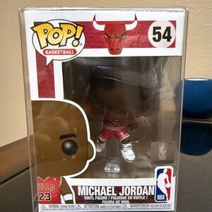 Funko Pop! Basketball Michael Jordan Figure - Red and Black w/ Protective Case